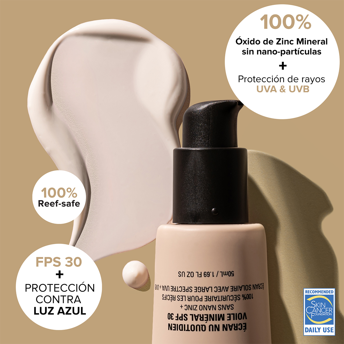 NUDESCREEN DAILY MINERAL VEIL SPF30 (PROTECTOR SOLAR CON COLOR)